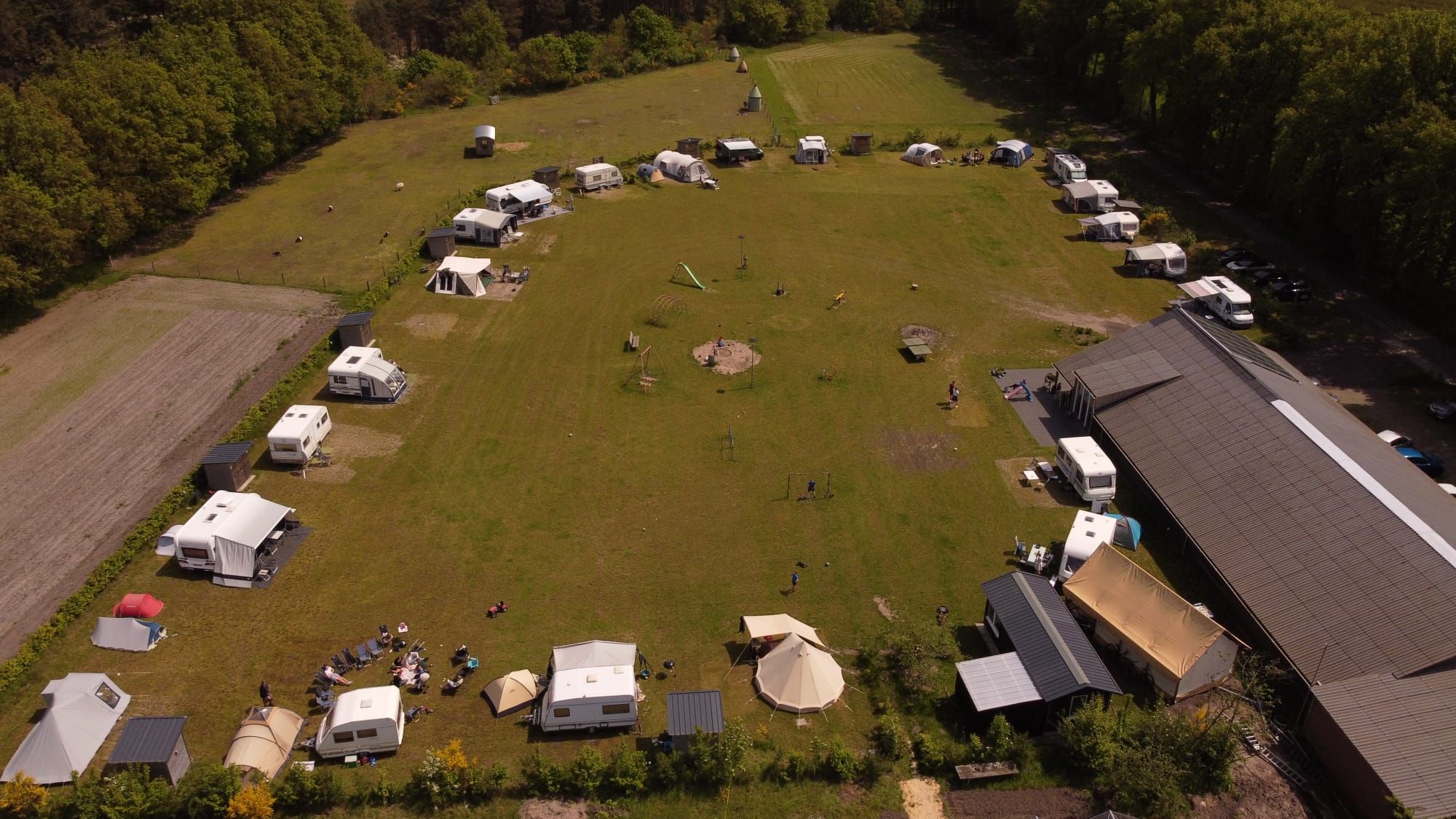 Camping de Solse Berg - Luxe Boerencamping privésanitair in in Gelderland